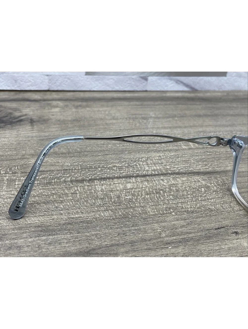 Coach Eyeglasses HC6172 5642 Gradient Transparent Blue Square Frames 52[]16-140